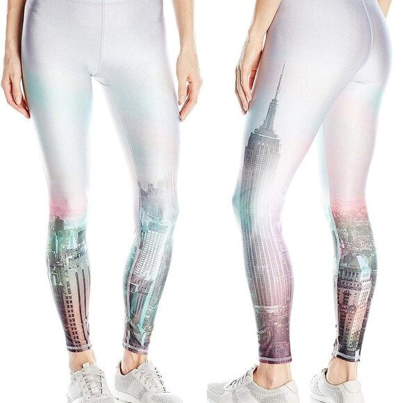 Terez Women Activewear City Skyrise Photo-Real Print Performance - Picture 1 of 4